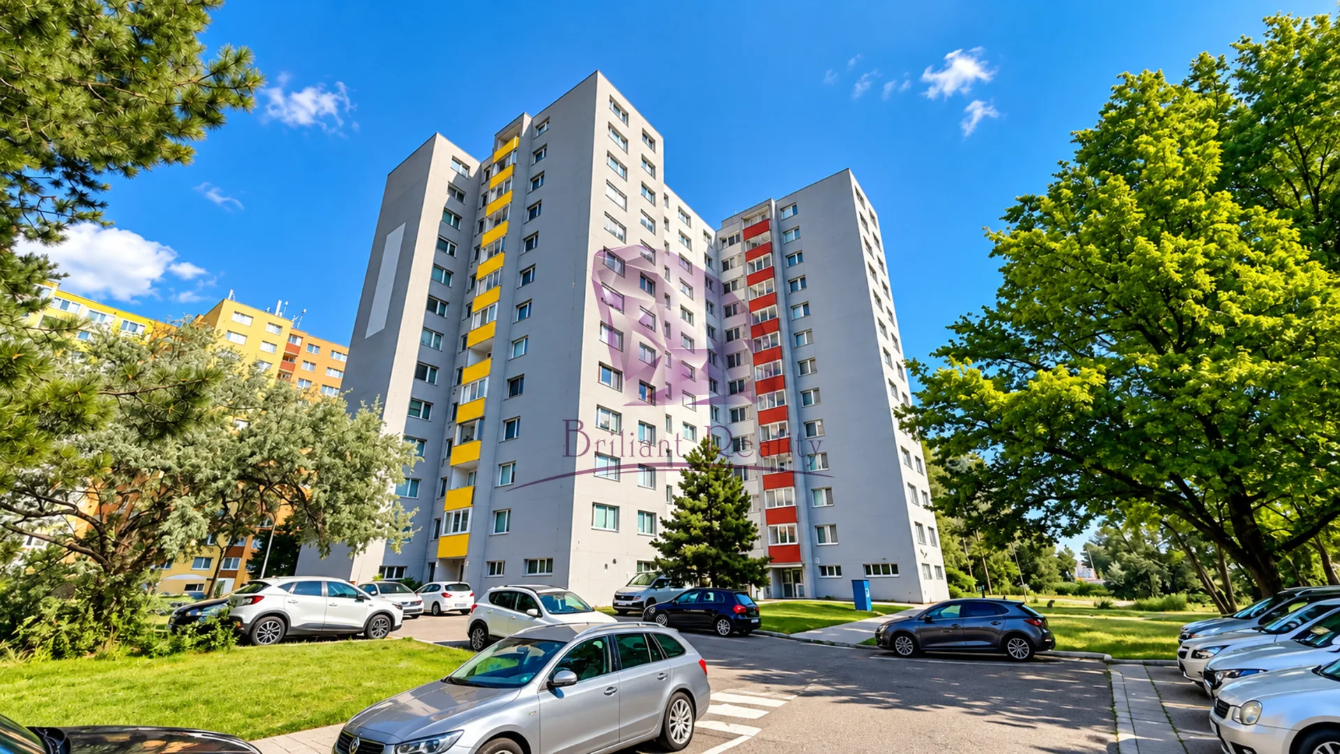 3-izbový byt pri Chorvátskom ramene | Kompletné zariadenie | Výhľad do zelene